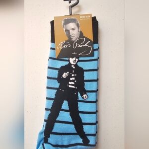 Elvis Presley Blue and Black Casual Socks